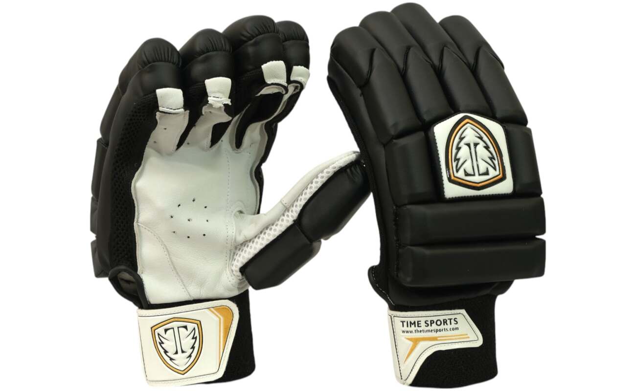 Performance Cut Finger Batting Gloves (Black)