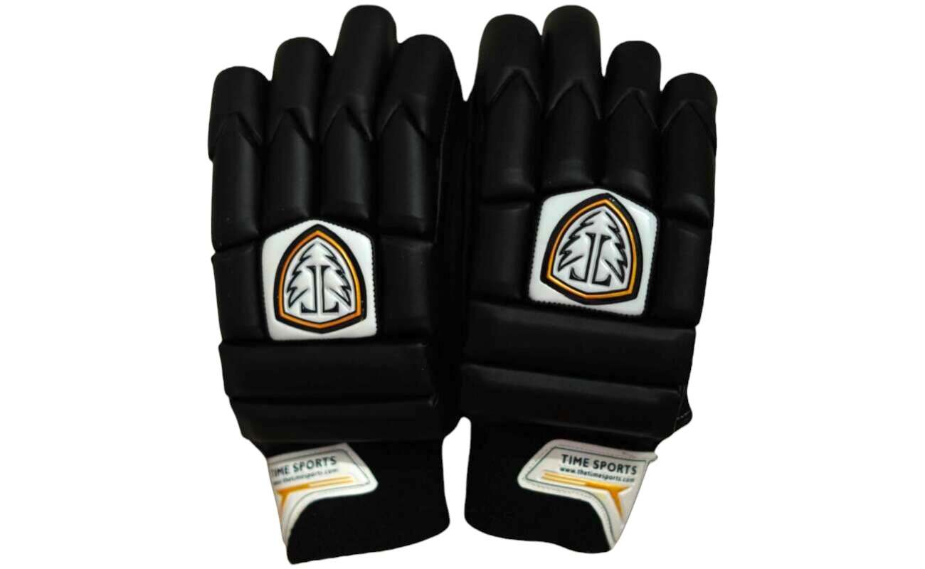 Performance Cut Finger Patat Batting Gloves (Black)