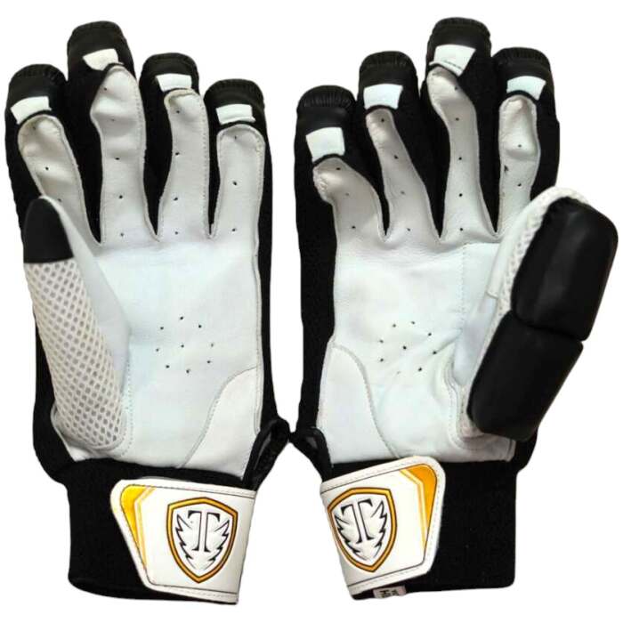 Performance Cut Finger Patat Batting Gloves (Black)