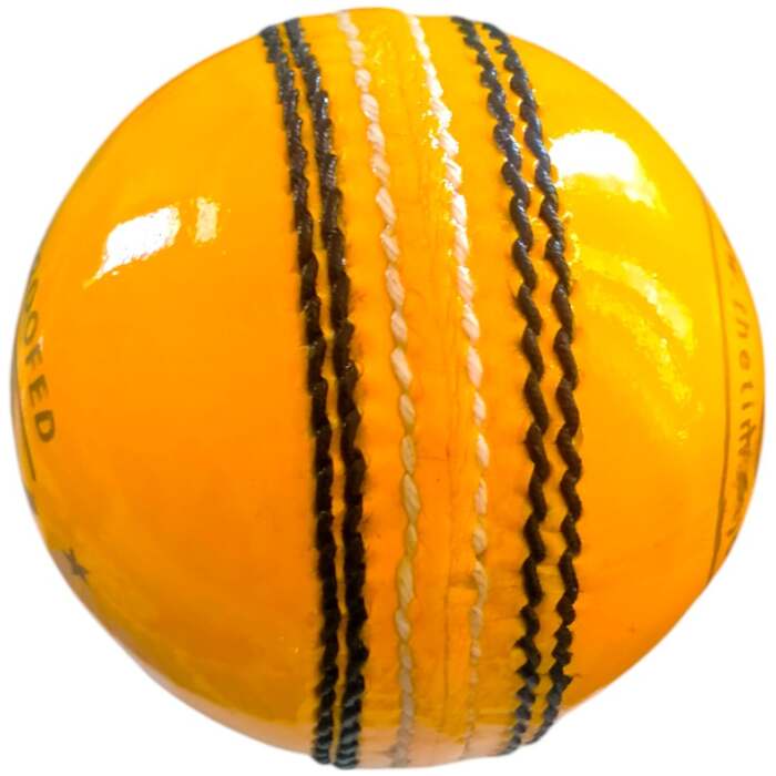 Test Yellow Leather Ball - Image 3