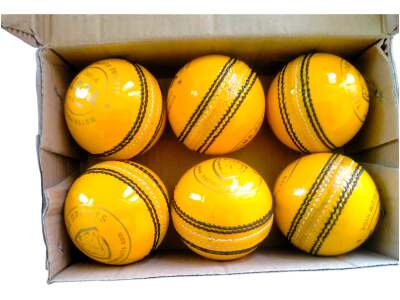Test Yellow Leather Ball - Image 5