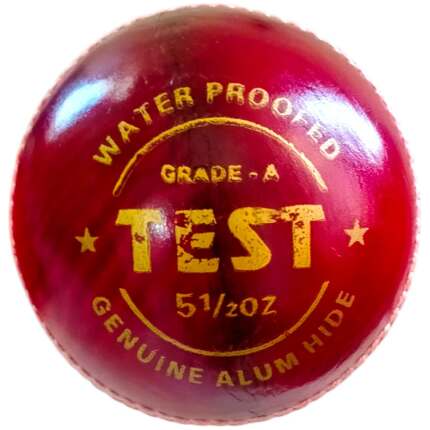 Test Red Leather Ball