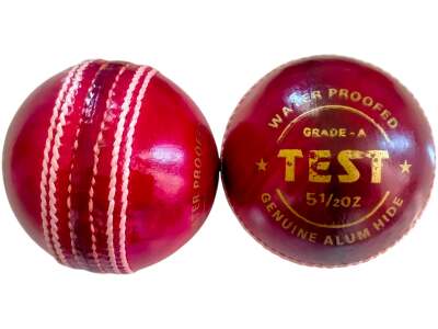 Test Red Leather Ball