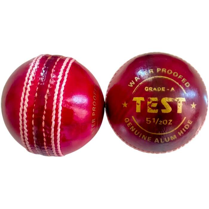 Test Red Leather Ball