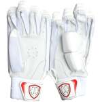 Performance Cut Finger Patat Batting Gloves (White) - Image 2